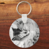 wolf pic 3-2 sleutelhanger (Voorkant)