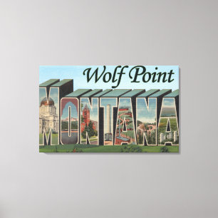 Wolf Point, Montana Canvas Afdruk