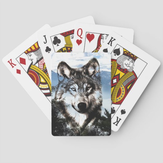 Wolf Pokerkaarten (Achterkant)