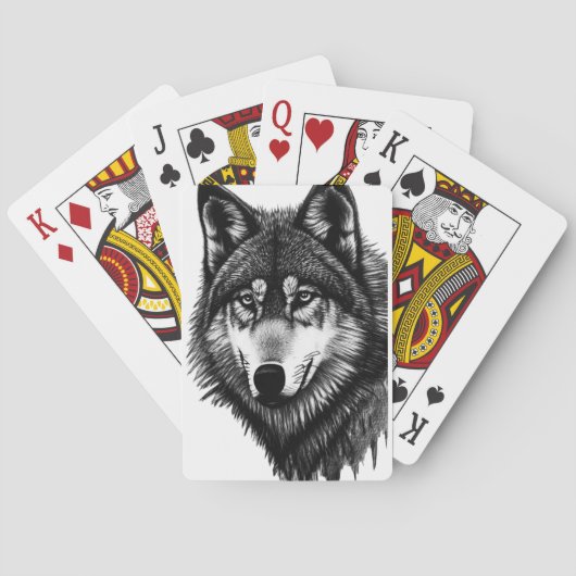 Wolf Pokerkaarten (Achterkant)