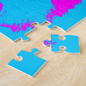 Wolf Pop Art - Wilde dieren Kunst Legpuzzel (Zijkant)