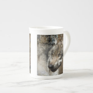 wolf porselein kop