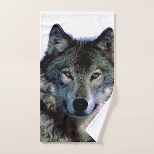 Wolf Portrait Bad Handdoek (Handdoek)