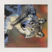 Wolf Portrait Legpuzzel (Horizontaal)