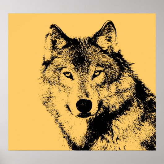 Wolf Portrait Poster (Voorkant)