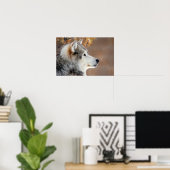 Wolf Portrait Poster (Thuiskantoor)