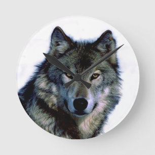 Wolf Portrait Ronde Klok