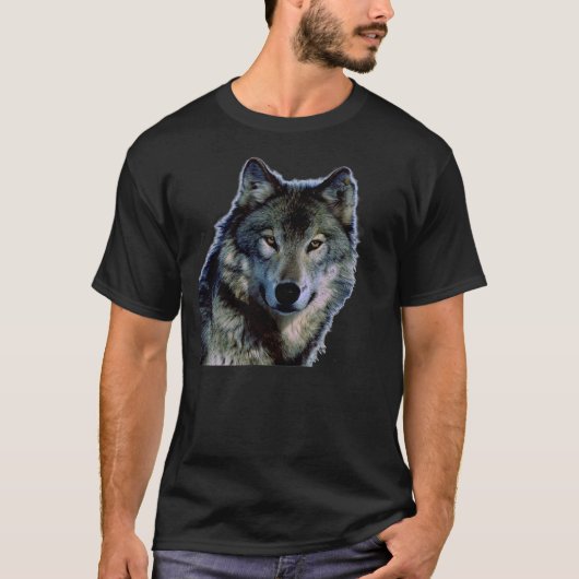 Wolf Portrait T Shirten T-shirt (Voorkant)