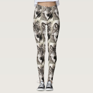 Wolf portret leggings