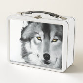 Wolf Portret Zwart Wit (Voorkant)