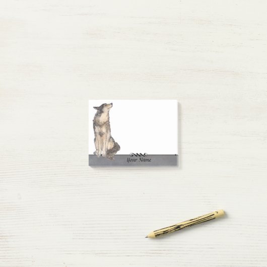 Wolf Post-It Notes (Op bureau)