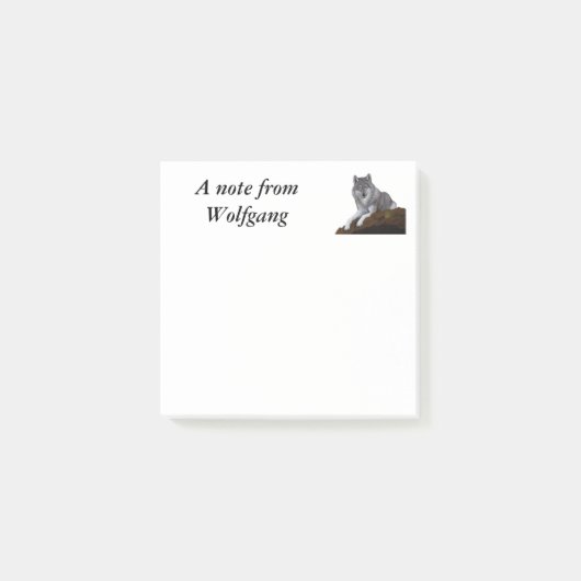 Wolf Post-it® Notes (Voorkant)