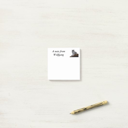 Wolf Post-it® Notes (Op bureau)