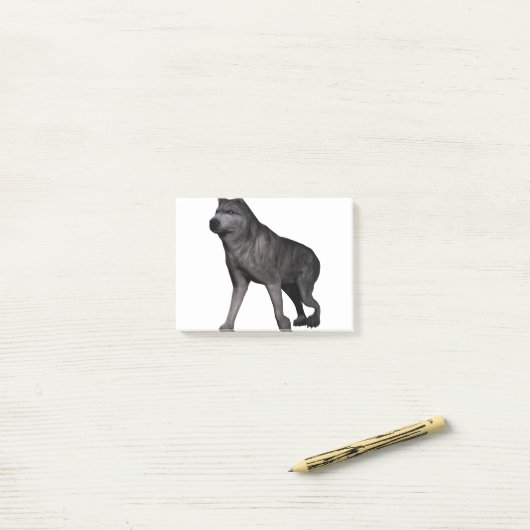 Wolf Post-it® Notes (Op bureau)