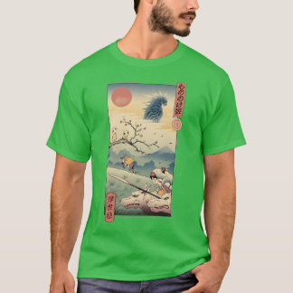 Wolf Princess Ukiyo e T-shirt