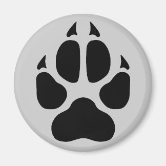 Wolf Print Magneet