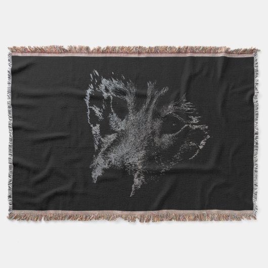 Wolf Pup Blanket Husky Wolf Pup Throw Blanket Deken (Voorkant)