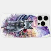 Wolf Pup & Feather Case-Mate iPhone Case (Achterkant (horizontaal))