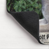 Wolf Pup Howl Animal Mousepad Muismat (Hoek)