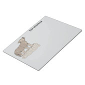 Wolf Pup Howling Notitieblok (Schuin)