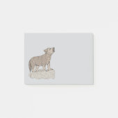 Wolf Pup Howling Post-it® Notes (Voorkant)