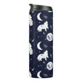 Wolf Pup Howling Thermosbeker (Geroteerd rechts)