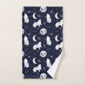 Wolf Pup hurling au Ballotin de la Lune (Serviette à main)