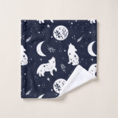 Wolf Pup hurling au Ballotin de la Lune (Gant de toilette)