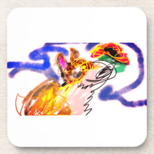 Wolf race herfst bier onderzetter