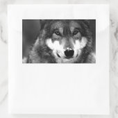 Wolf Rechthoekige Sticker (Tas)