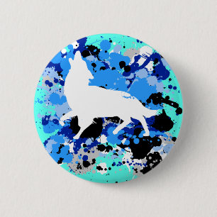 wolf ronde button 5,7 cm