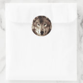 Wolf Ronde Sticker (Tas)