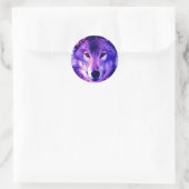 Wolf Ronde Sticker (Tas)
