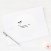 WOLF RONDE STICKER (Envelop)