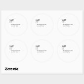 WOLF RONDE STICKER (Vel)
