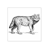 Wolf Rubber stempel (Afrduk)