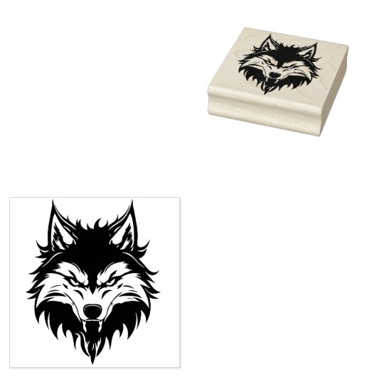 Wolf Rubberstempel (Gestempeld)