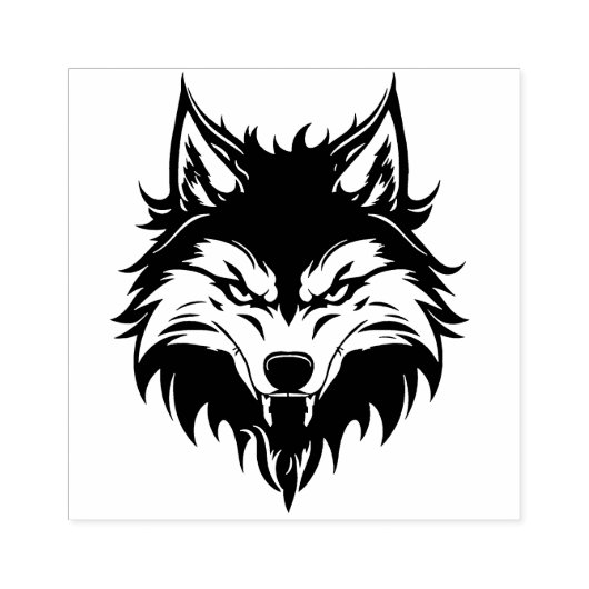 Wolf Rubberstempel (Afrduk)