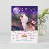 Wolf 's nachts kaart (Staand voorkant)