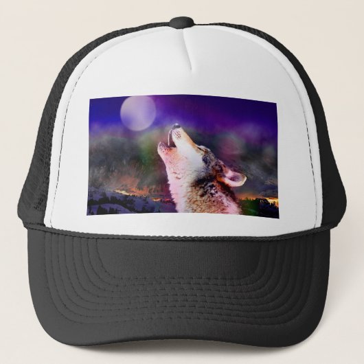 Wolf 's nachts trucker pet (Voorkant)