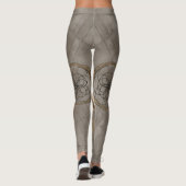 Wolf Sacred Geometry Digital Art Leggings (Achterkant)