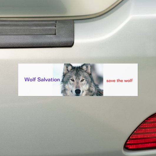 Wolf Salvation Bumpersticker (Op auto)
