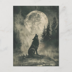 Wolf Samhain Halloween Wenskaart Feestdagenkaart