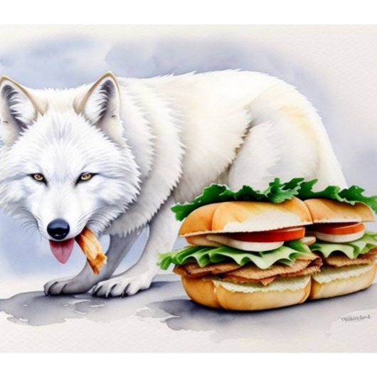 Wolf & Sandwich Lunchtrommel