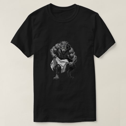 wolf scheurt shirt (Design voorkant)