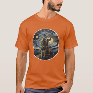 wolf schilderen dier ontwerp jongen t-shirt