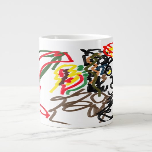 Wolf set Herfst Extra Grote Beker (Voorkant)