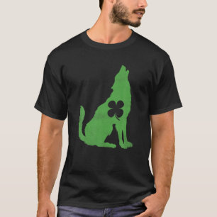 Wolf Shamrock St. Patrick's Day Gift Irish Saint P T-shirt