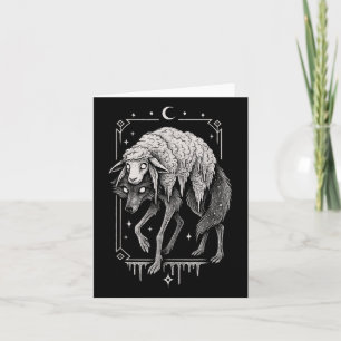 Wolf Sheep Horror Creepy Folklore Enge Gothic Alt Kaart