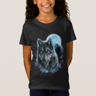 Wolf Shirt, Grijze Wolf Hunting Ground, Icy Moon T-shirt